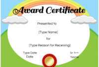 Certificates For Kids pertaining to Certificate Of Achievement Template For Kids