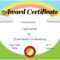 Certificates For Kids With Free Printable Graduation Certificate Templates