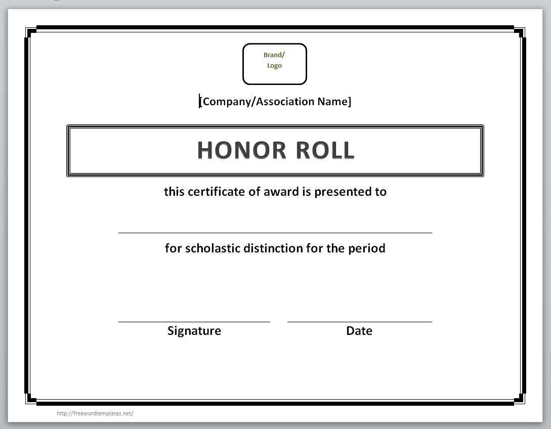 Certificates For Teachers Honor Roll Awards And Certificates Pertaining To Honor Roll Certificate Template