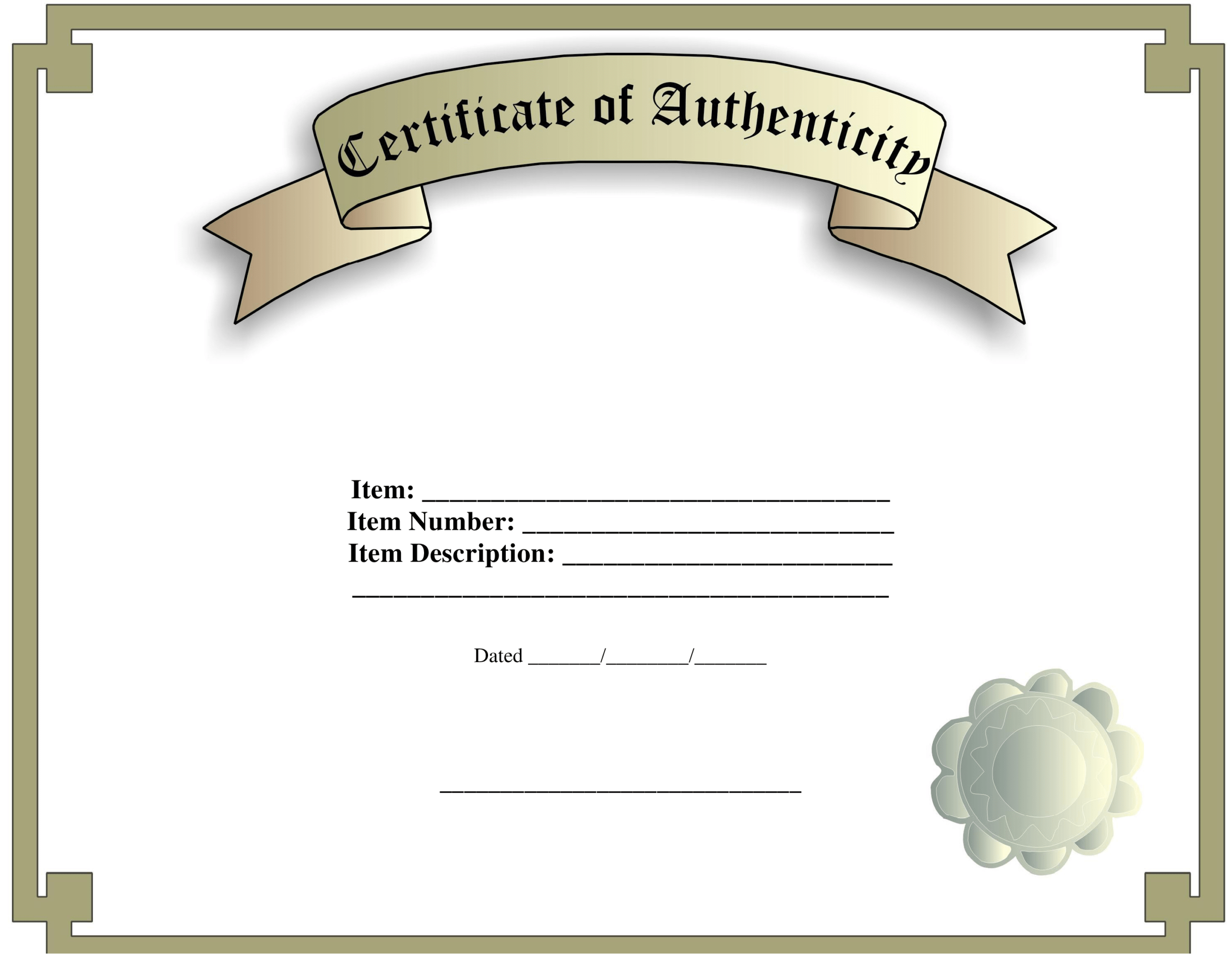 Certificates Of Authenticity Templates – Milas With Regard To Certificate Of Authenticity Photography Template