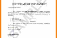 Certification Of Employment Template - Milas with regard to Certificate Of Employment Template