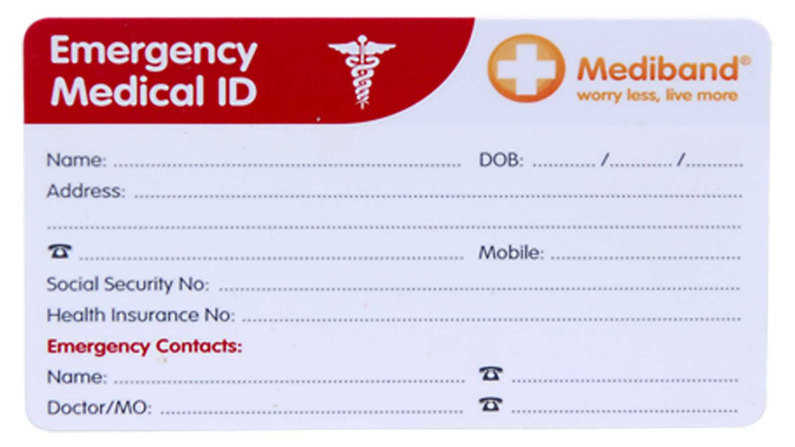 Cheap Emergency Card Template, Find Emergency Card Template For Medical Alert Wallet Card Template