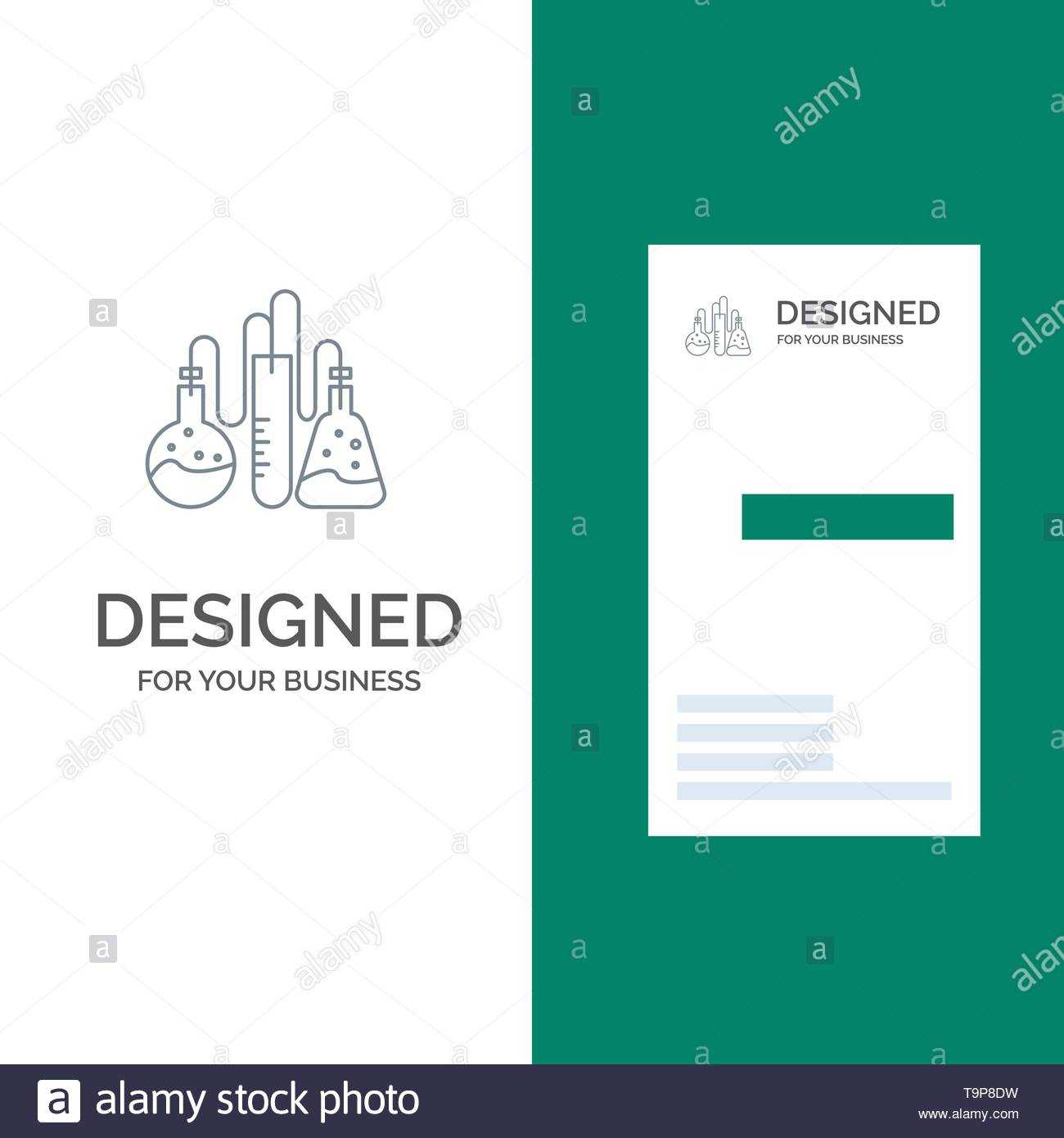 Chemical, Dope, Lab, Science Grey Logo Design And Business Intended For Dope Card Template