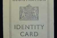 Child's Identity Card: Nen Gallery inside World War 2 Identity Card Template