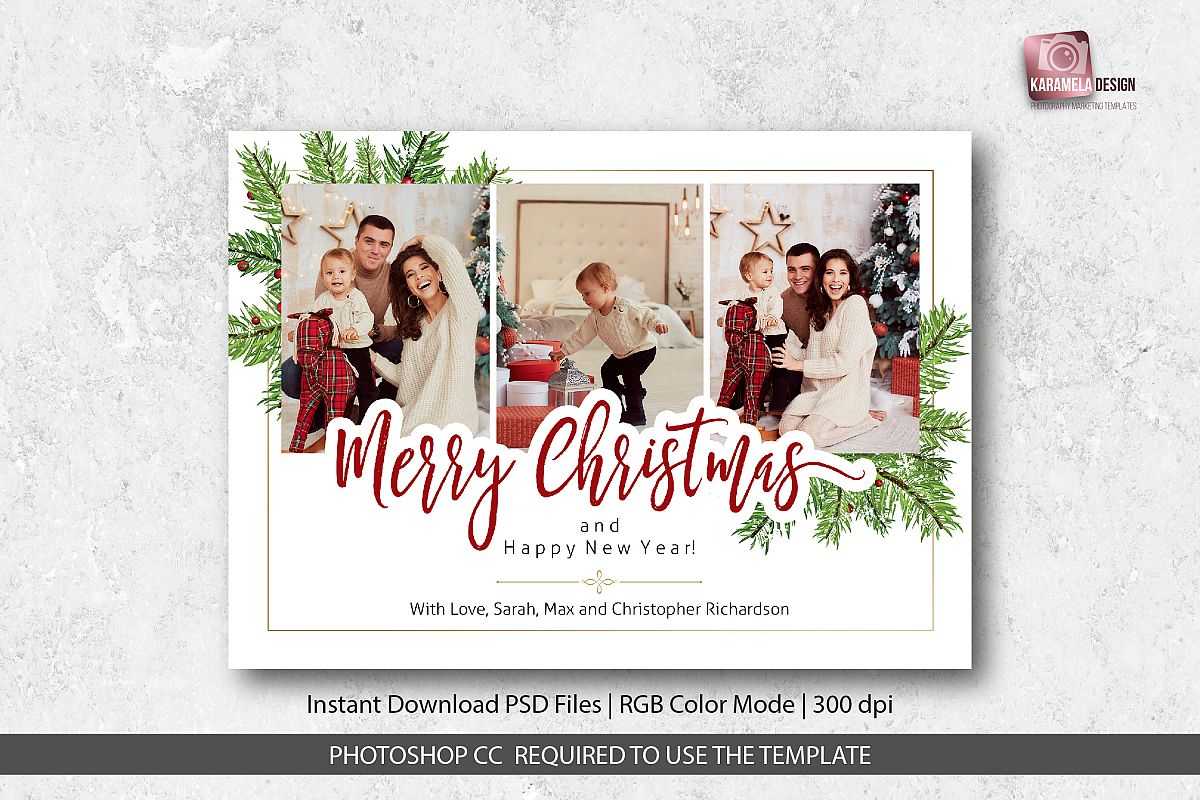 Christmas Card Designs Photoshop – Yaser.vtngcf Regarding Holiday Card Templates For Photographers