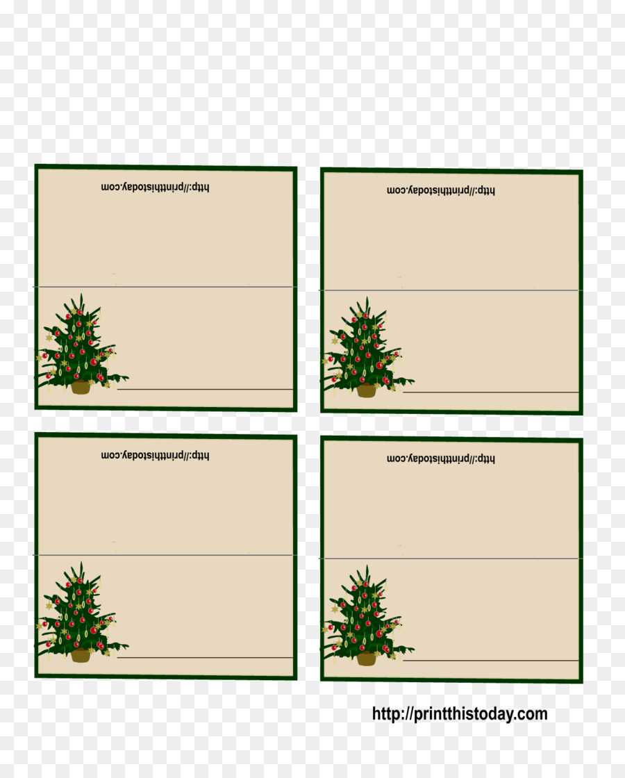 Christmas Card Template Png Download – 1275*1575 – Free Regarding Free Place Card Templates Download