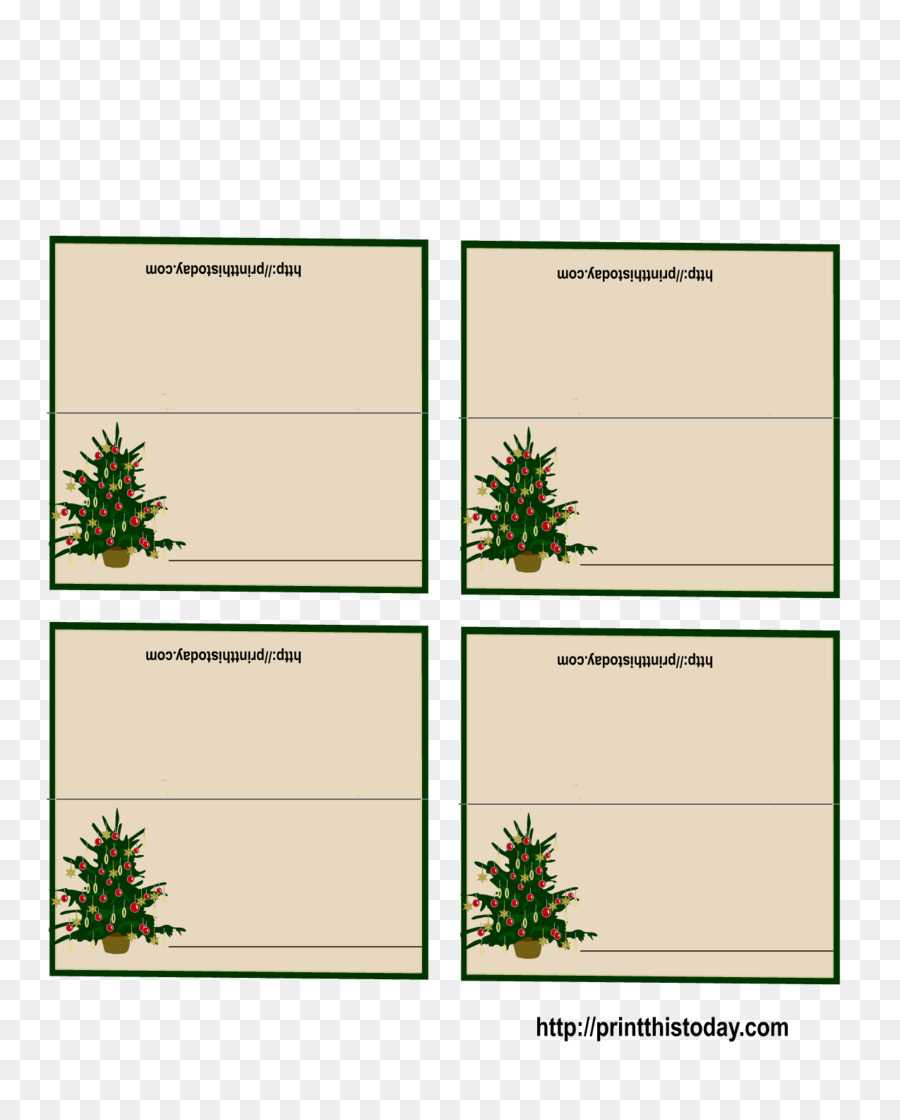 Christmas Card Template Png Download – 1275*1575 – Free With Table Place Card Template Free Download