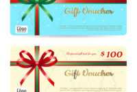 Christmas Gift Card Or Gift Voucher Template with Christmas Gift Certificate Template Free Download