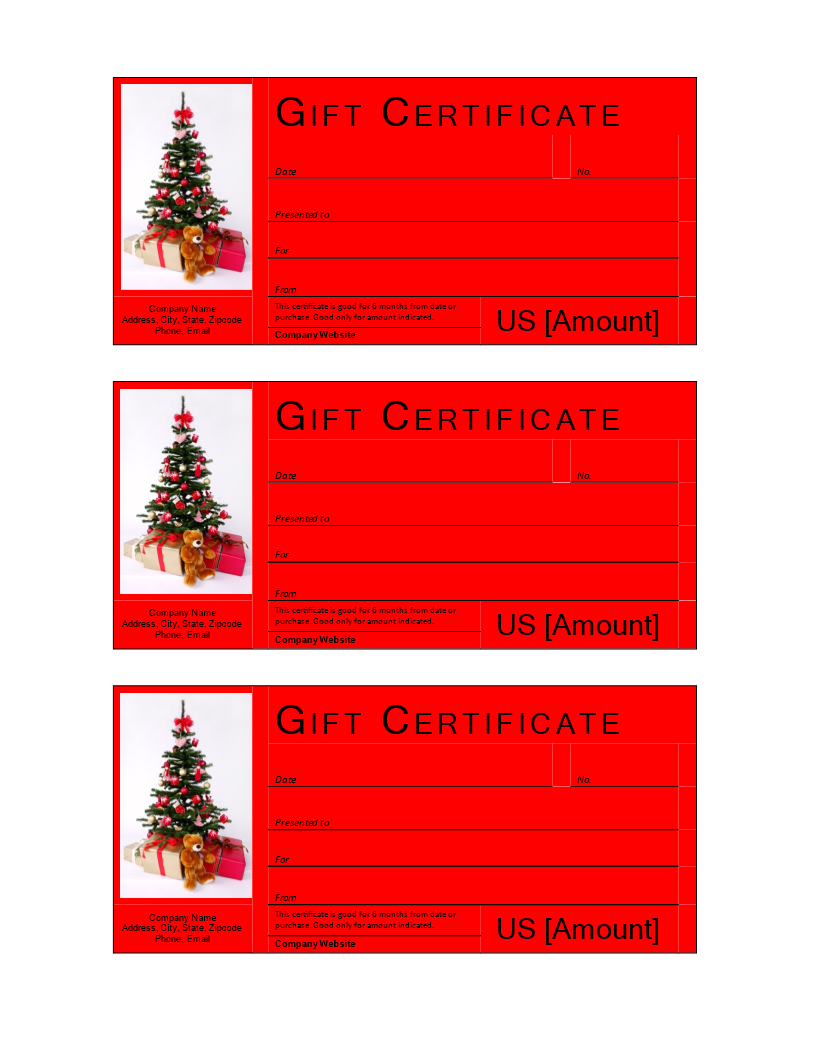 Christmas Gift Certificate Template | Templates At Throughout Christmas Gift Certificate Template Free Download