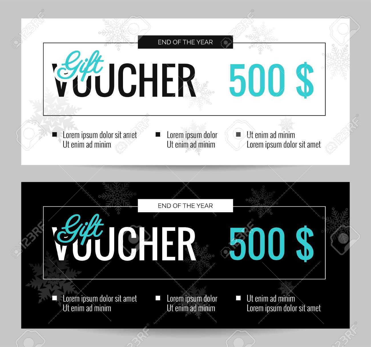 Christmas Gift Voucher Coupon Discount. Elegant Gift Certificate.. Pertaining To Elegant Gift Certificate Template