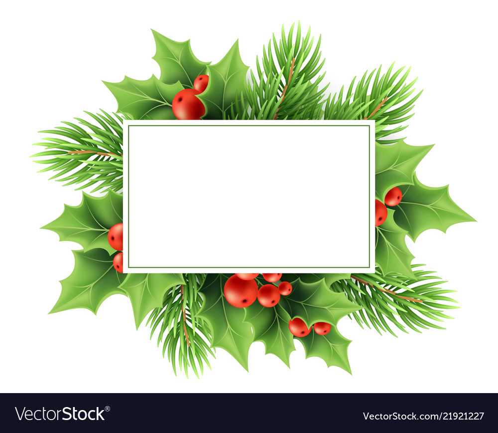 Christmas Greeting Card Template With Happy Holidays Card Template