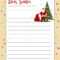 Christmas Letter From Santa Claus Template. Layout In A4 Size Within Christmas Note Card Templates