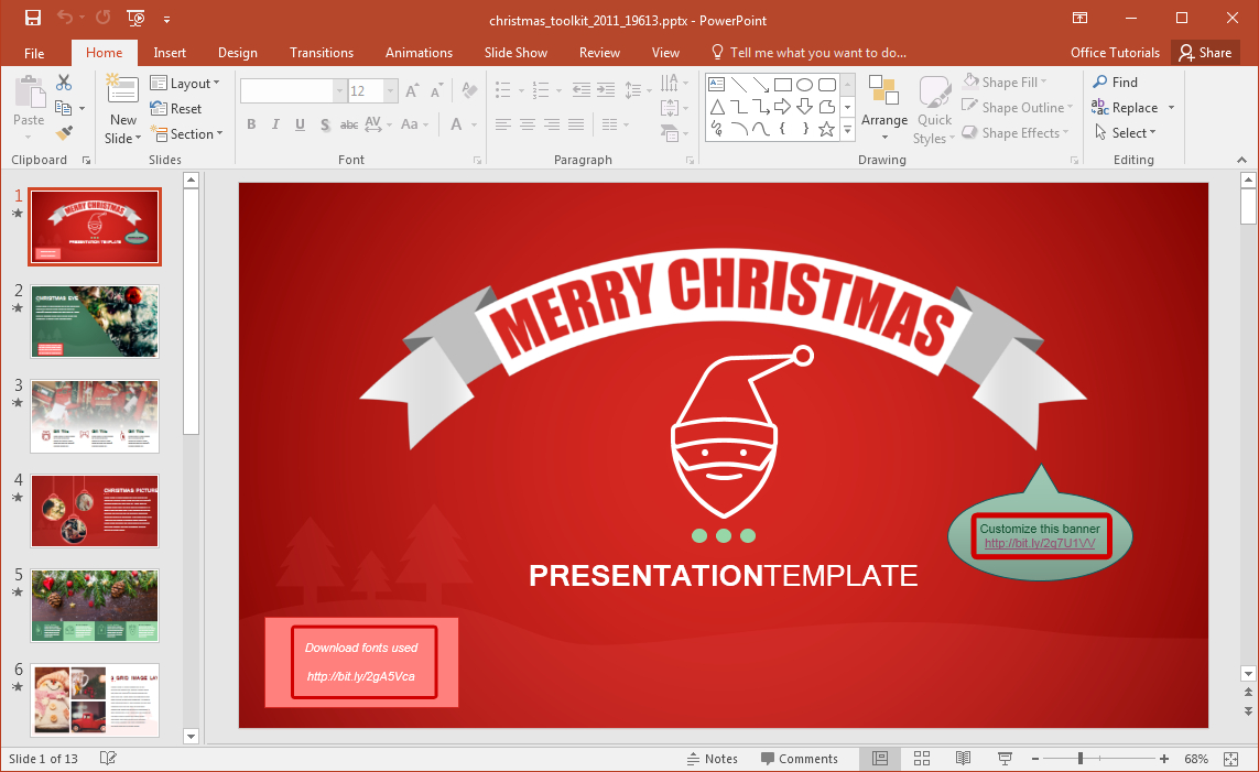 Christmas Presentation Template For Powerpoint Throughout Powerpoint Default Template