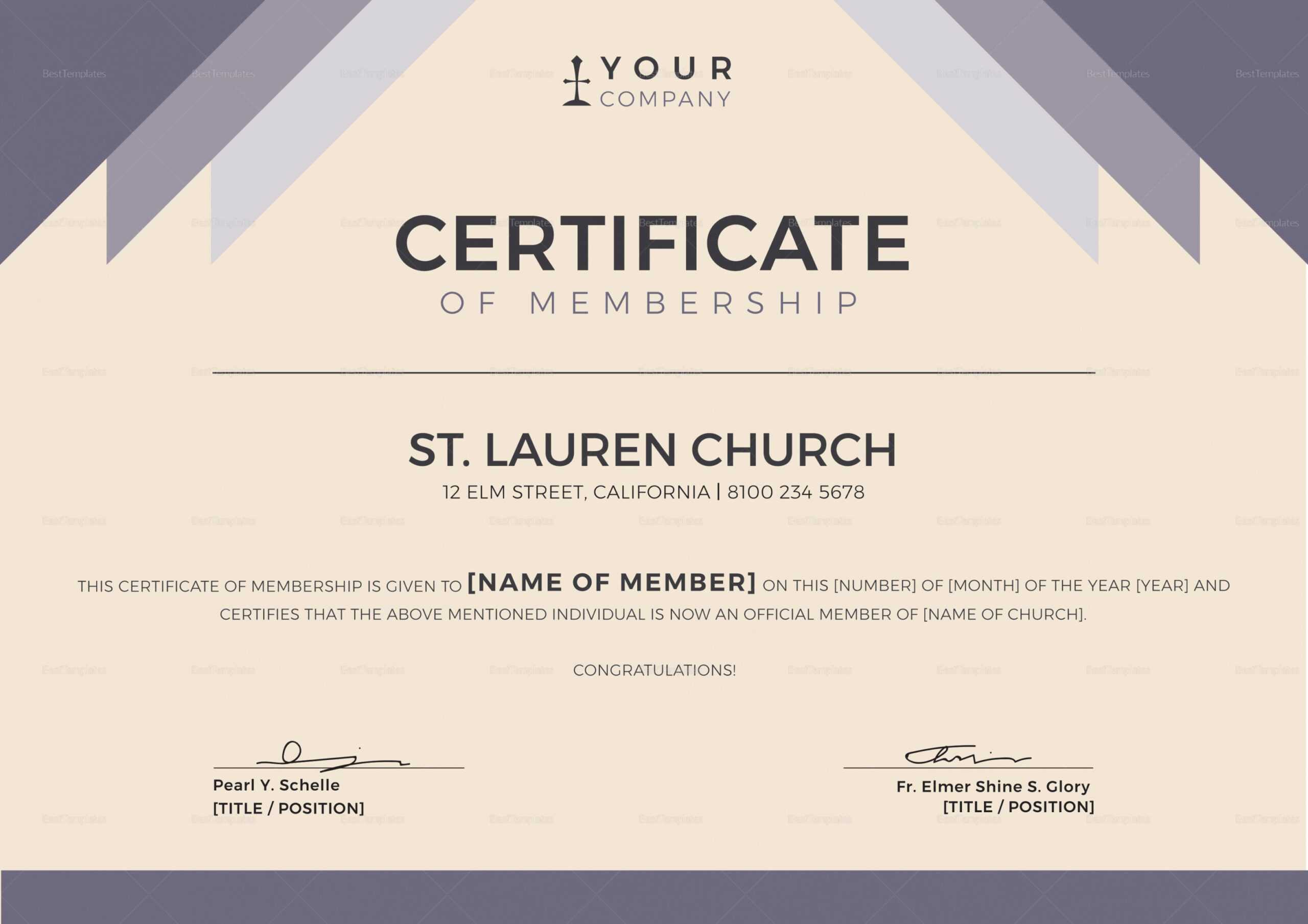 Church Certificate Design – Kaser.vtngcf Intended For Ordination Certificate Templates