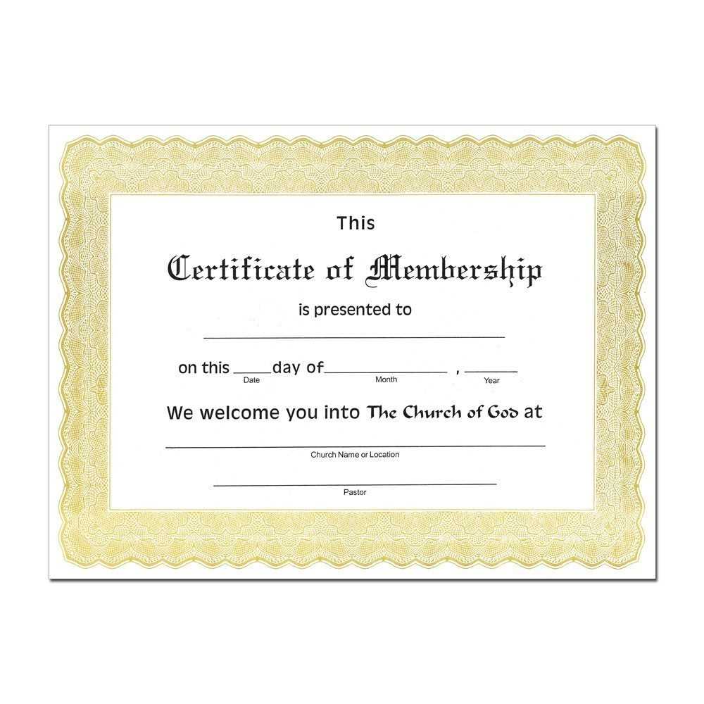Church Membership Certificate – Milas.westernscandinavia Throughout Llc Membership Certificate Template Word