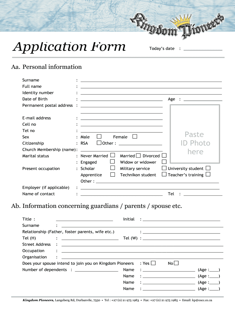 Church Membership Form – Fill Online, Printable, Fillable With Church Pledge Card Template