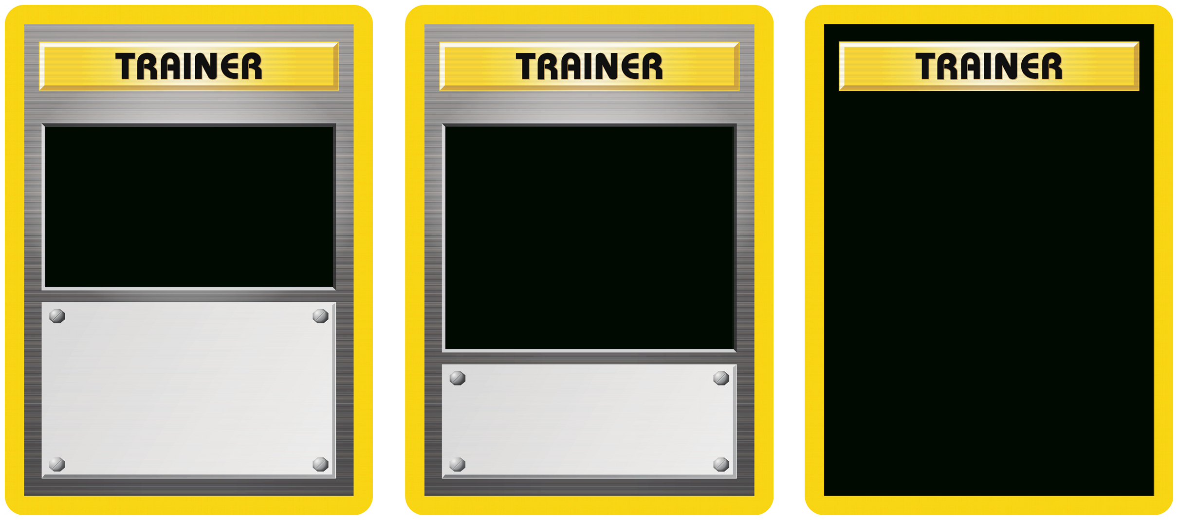 Classic Trainer With Expanded  And Full Art Blanks Throughout Pokemon Trainer Card Template
