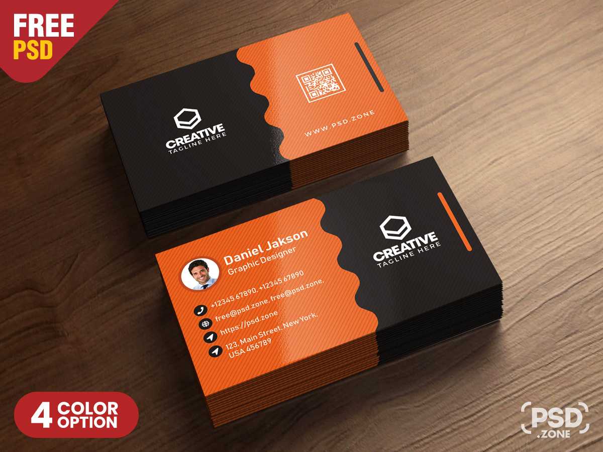 Clean Business Card Psd Templates – Psd Zone Inside Calling Card Psd Template