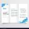 Clean Tri Fold Brochure Template Design With Blue Regarding Cleaning Brochure Templates Free