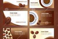 Coffee Business Card Template Vector Set Design Stock Vector for Coffee Business Card Template Free