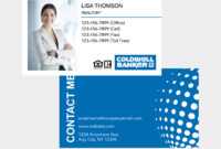 Coldwell Banker Business Card inside Coldwell Banker Business Card Template