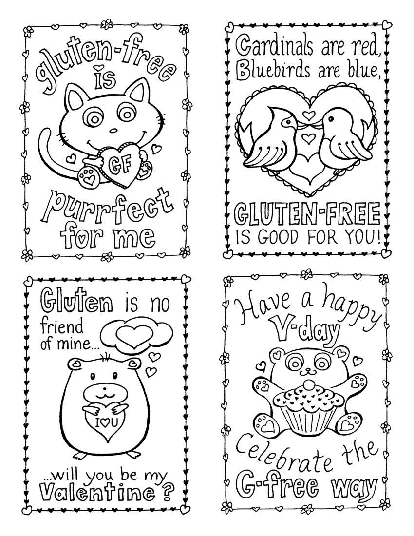 Coloring Pages For Valentines Cards Regarding Valentine Card Template For Kids