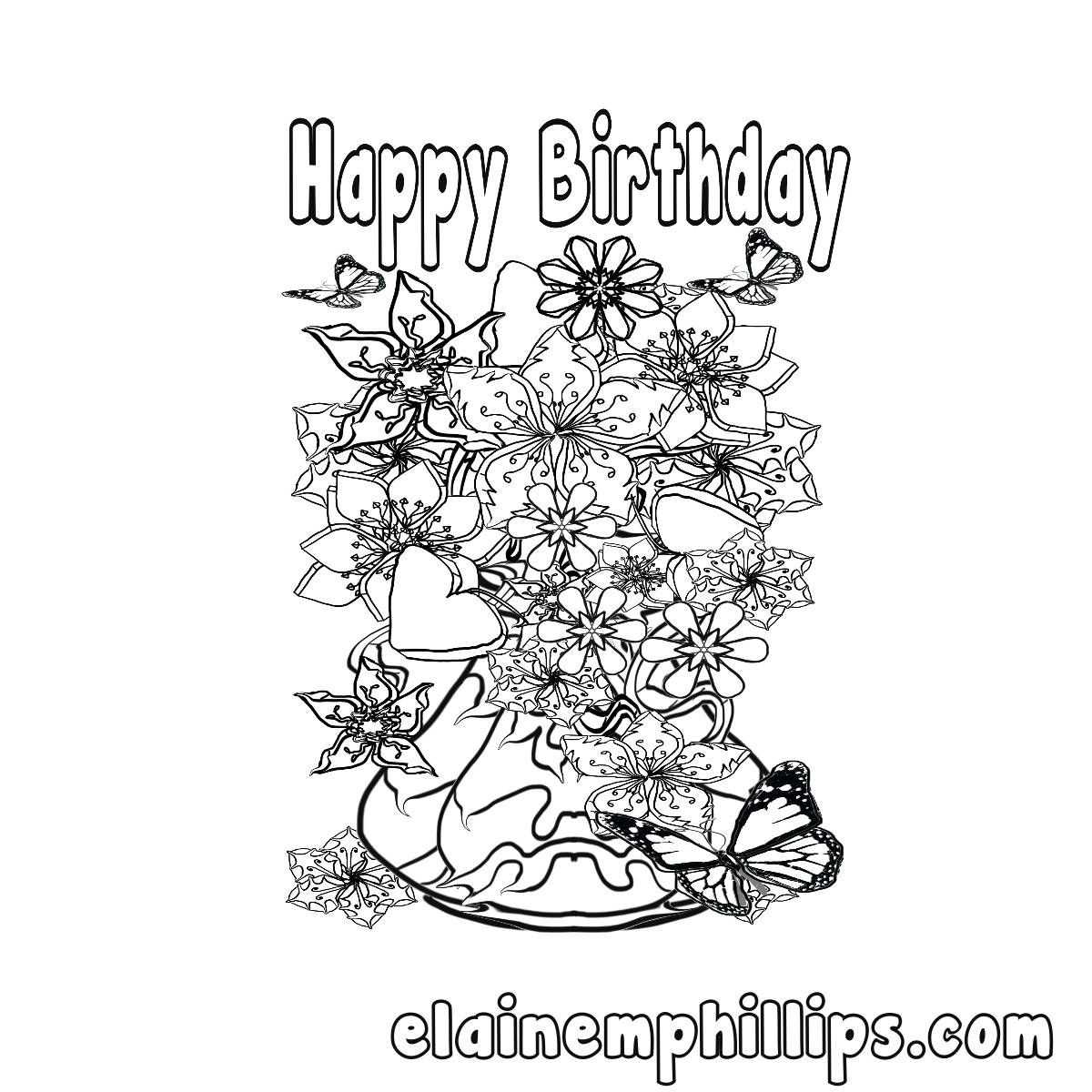 Coloring : Phenomenal Printableg Birthday Card Free For Intended For Mom Birthday Card Template