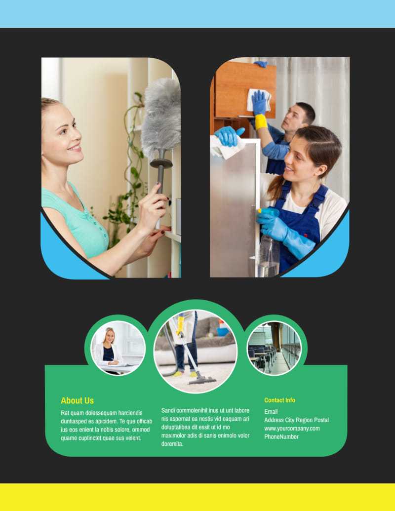 Commercial Office Cleaning Flyer Template For Commercial Cleaning Brochure Templates