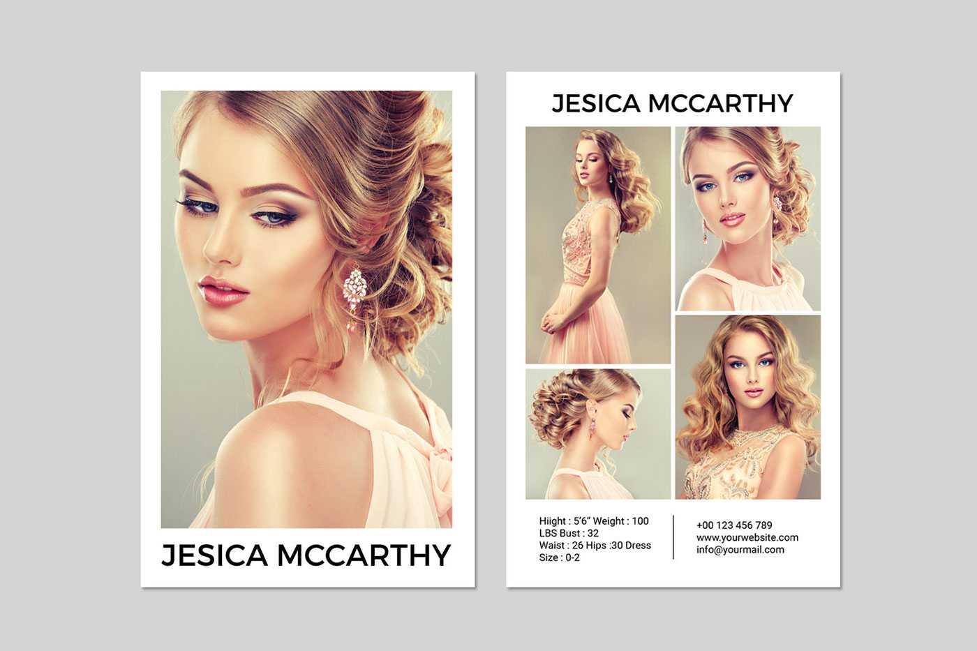 Comp Card Template Download – Professional Template Throughout Comp Card Template Download