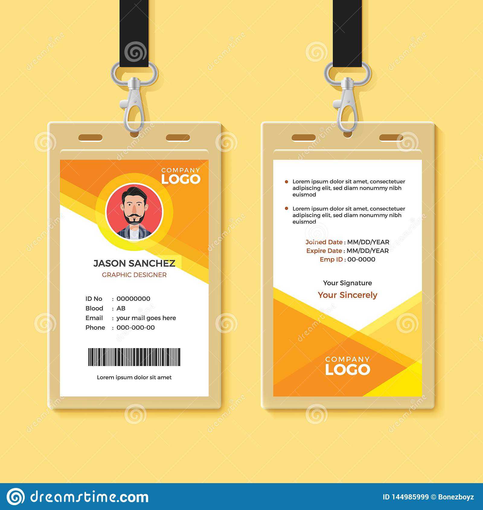 Company Id Card Sample Design – Kaser.vtngcf Intended For Company Id Card Design Template
