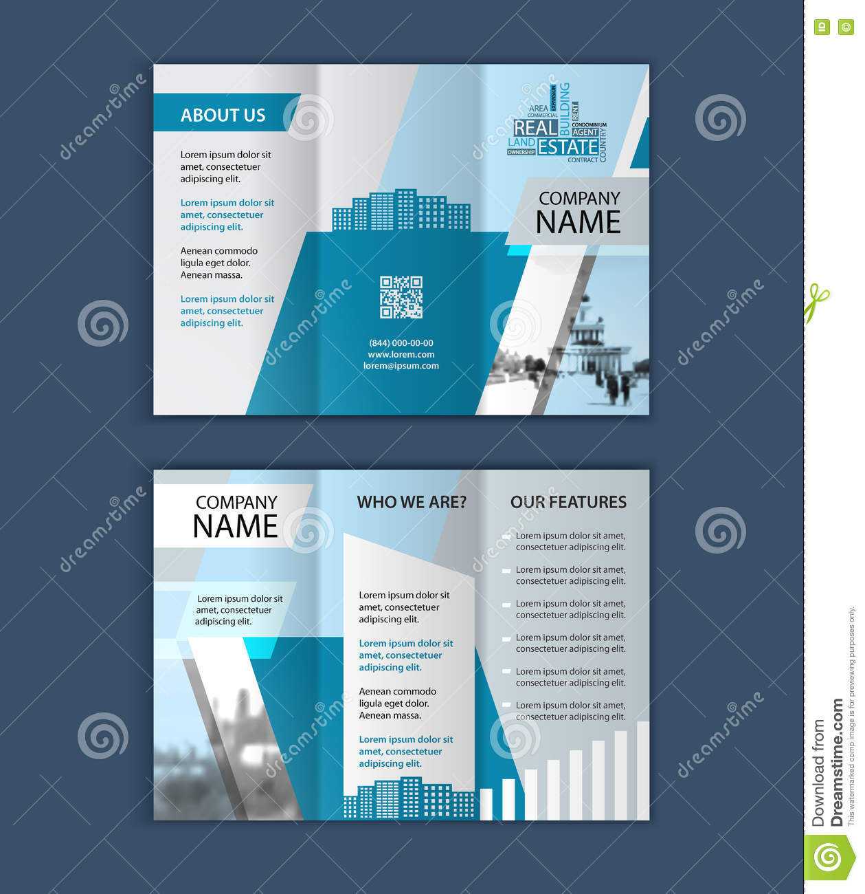 Concept Of Architecture Design With Photo Frame. Trifold Intended For Architecture Brochure Templates Free Download