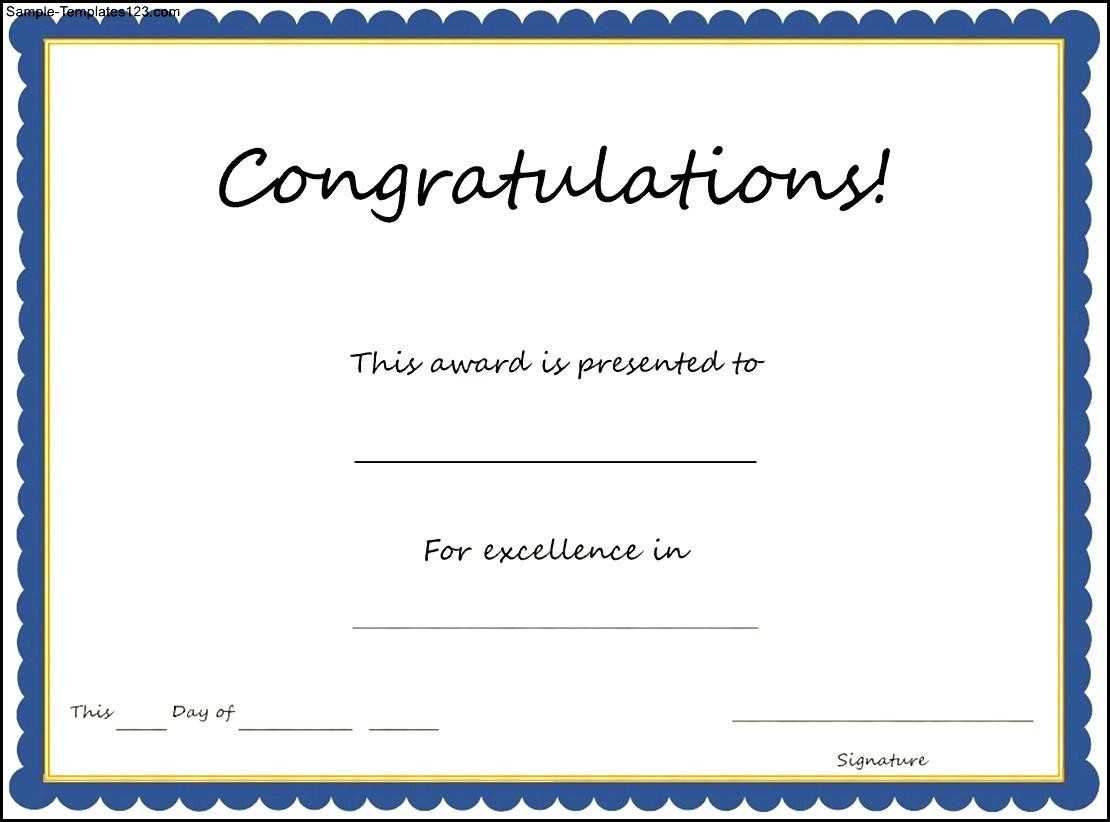 Congratulations Certificate Template – Milas With Felicitation Certificate Template