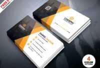 Corporate Business Card Template Psd - Free Download for Photoshop Cs6 Business Card Template