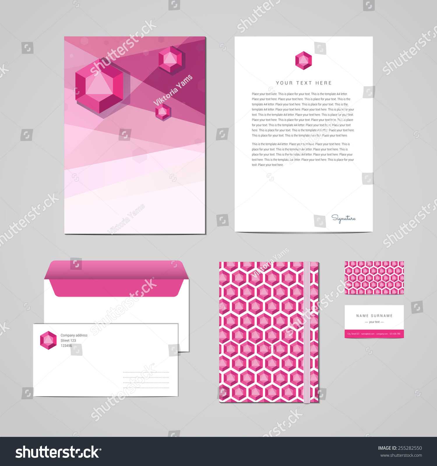 Corporate Identity Design Template Documentation Business With Regard To Business Card Letterhead Envelope Template