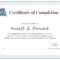 Course Completion Certificate – Milas.westernscandinavia Inside Certification Of Completion Template