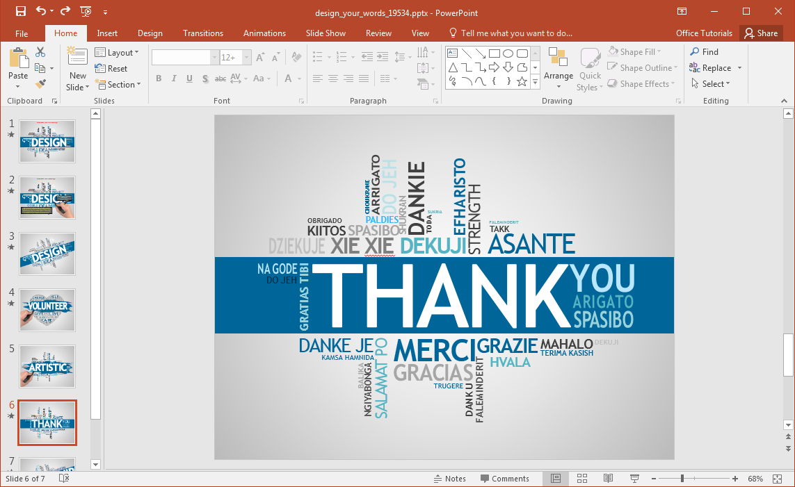Create A Word Cloud In Powerpoint – Fppt Inside How To Design A Powerpoint Template