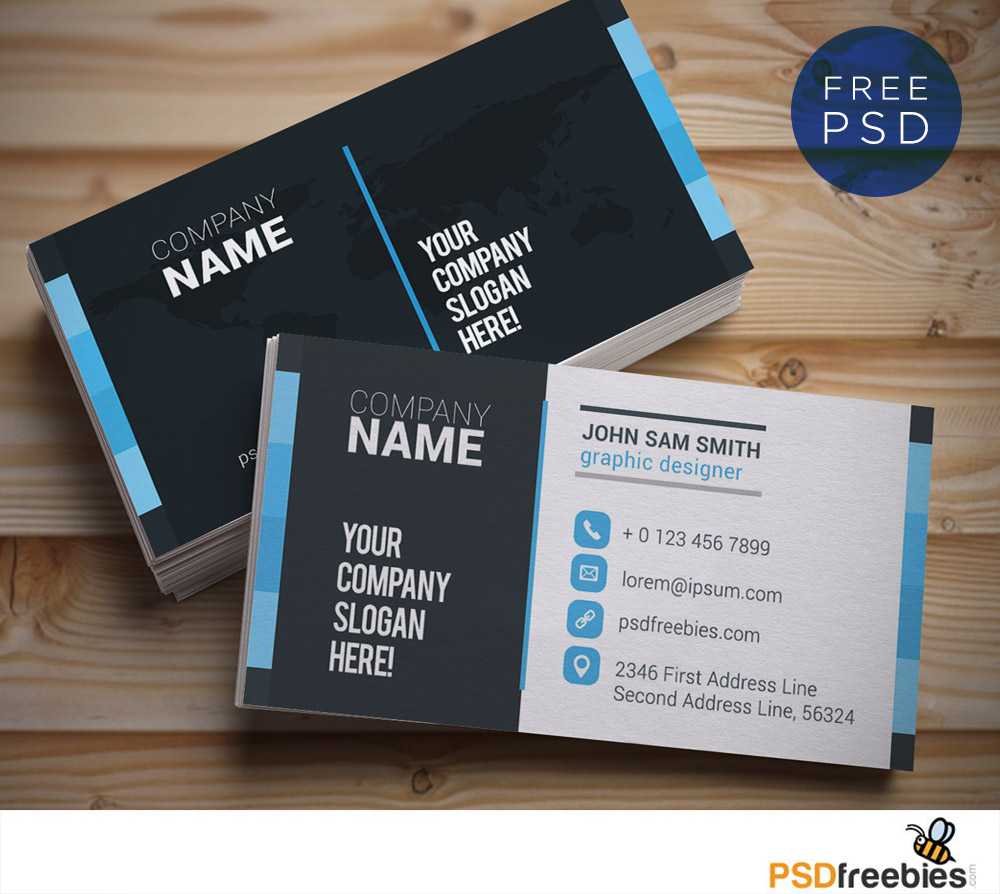 Creative And Clean Business Card Template Psd | Psdfreebies For Word Template For Business Cards Free