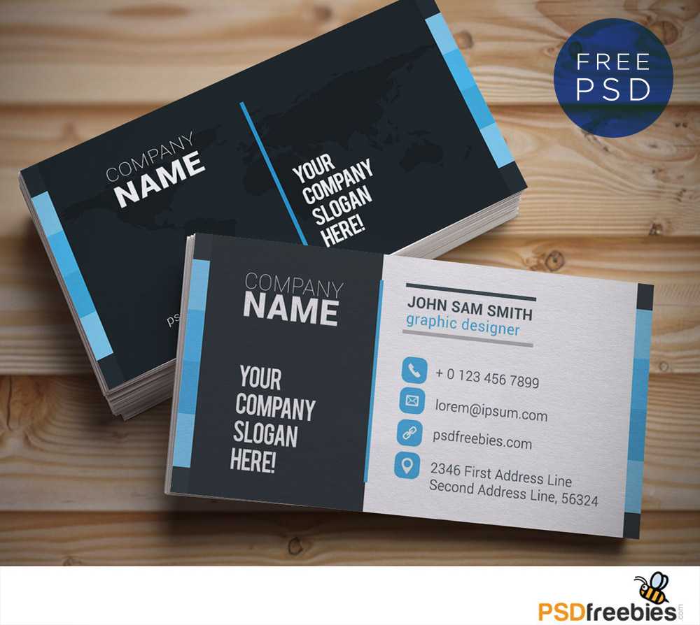 Creative And Clean Business Card Template Psd | Psdfreebies Intended For Front And Back Business Card Template Word