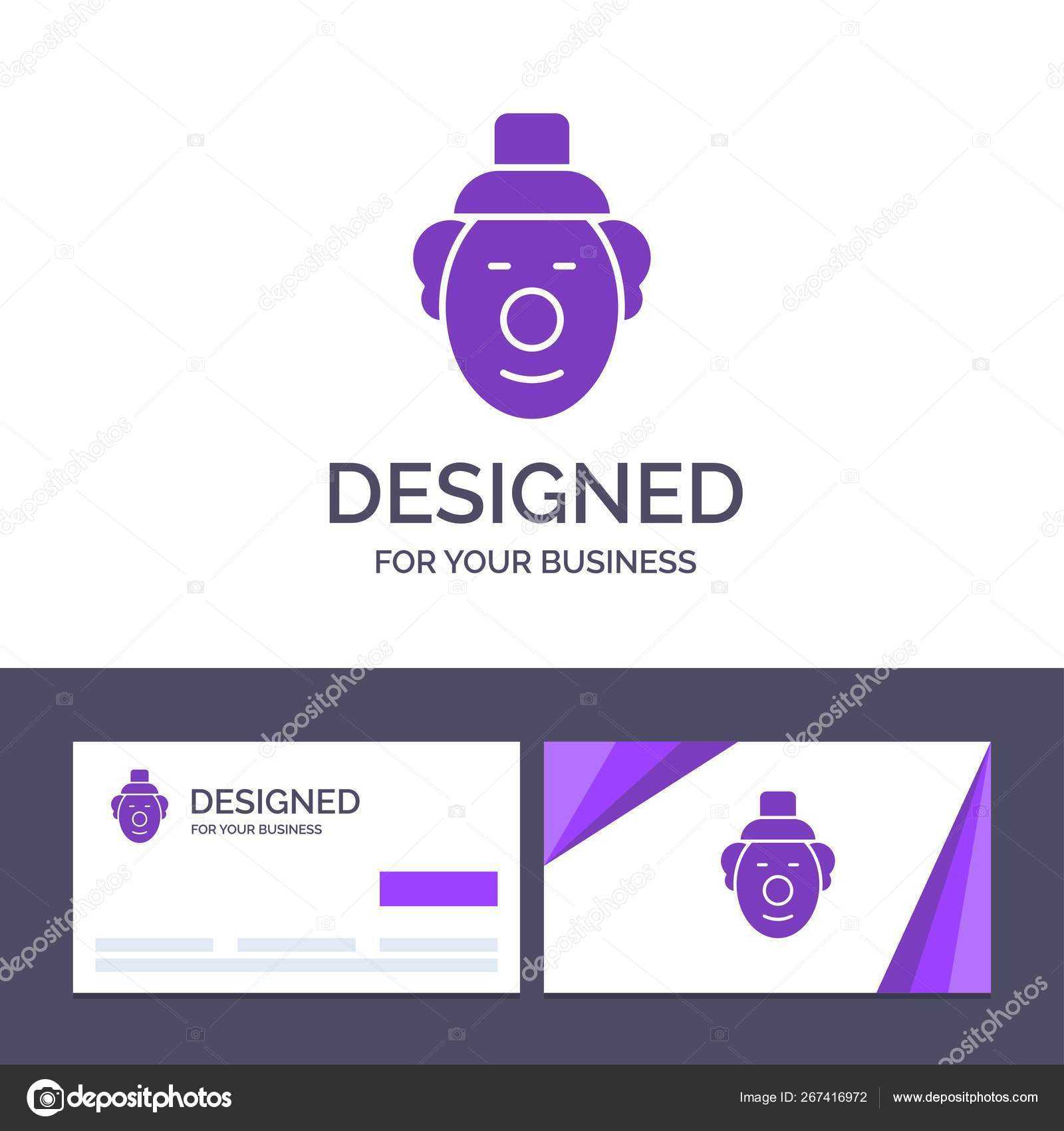 Creative Business Card And Logo Template Joker, Clown Within Joker Card Template