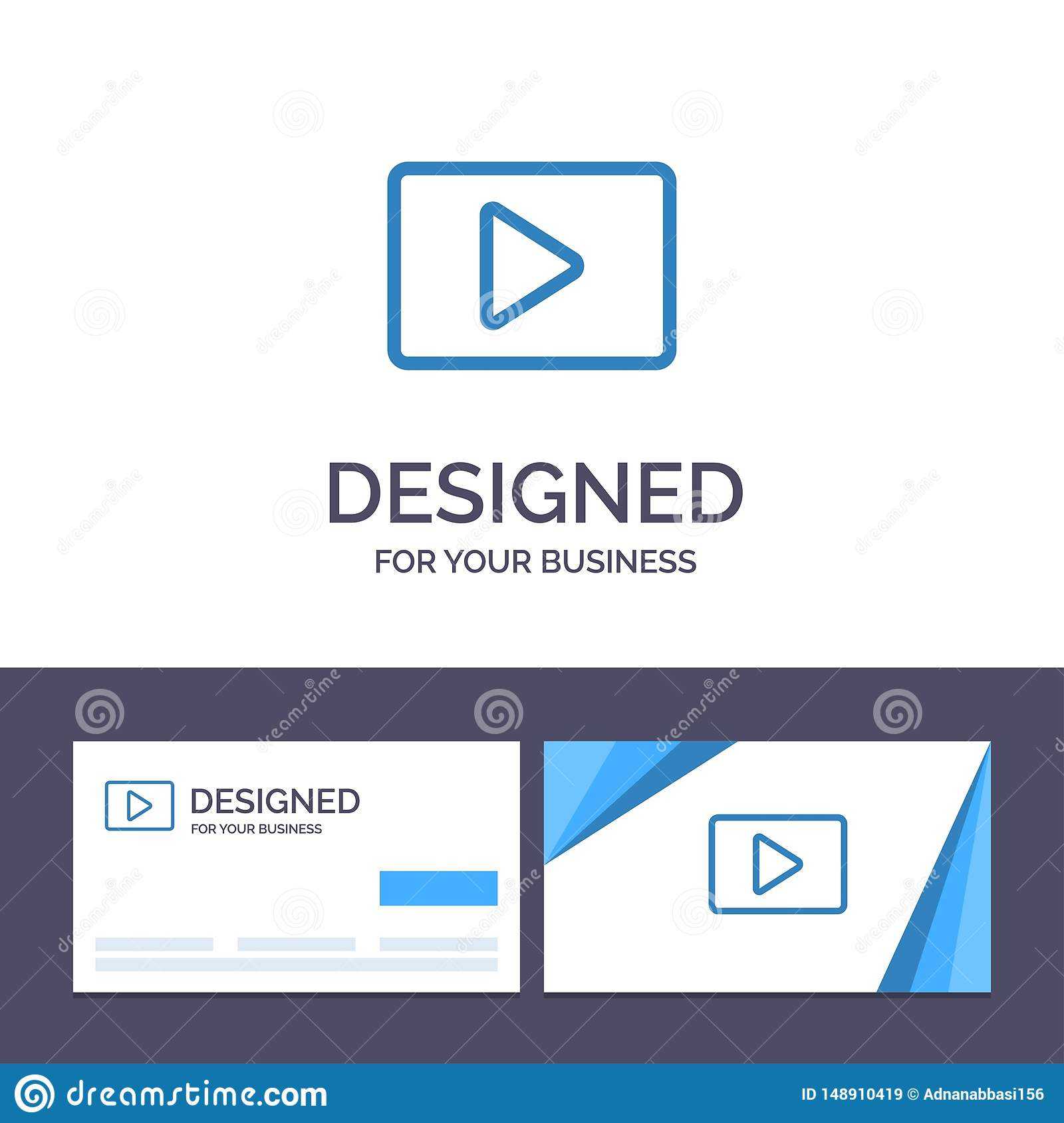 Creative Business Card And Logo Template Youtube, Paly In Push Card Template