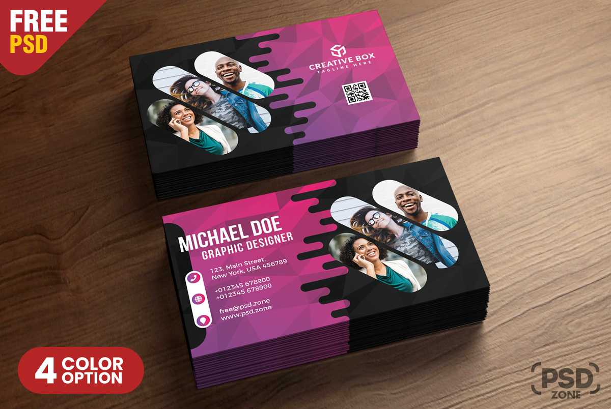 Creative Business Card Psd Templates – Psd Zone For Creative Business Card Templates Psd