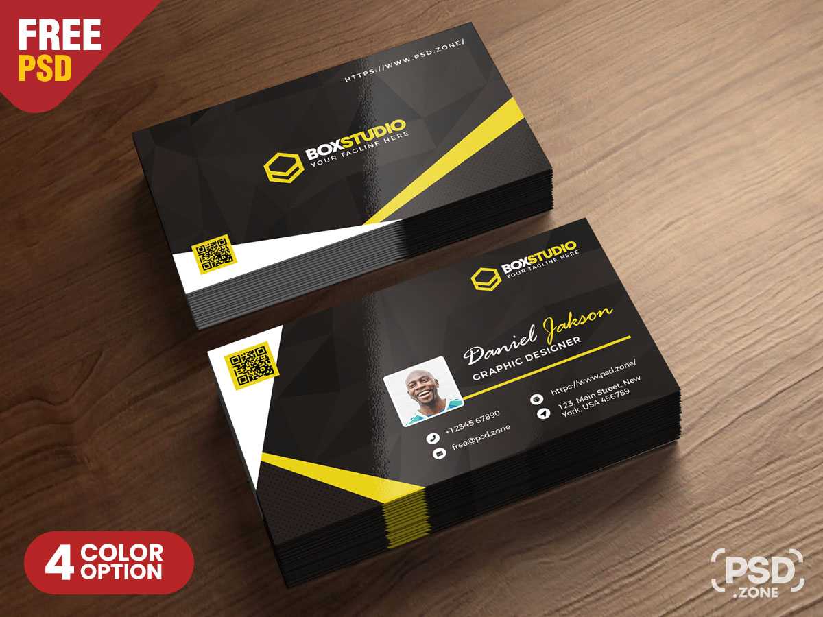 Creative Business Card Template Psd - Psd Zone In Creative Business Card Templates Psd