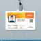 Creative Employee Id Card Design Template Stock Vector Inside Pvc Id Card Template
