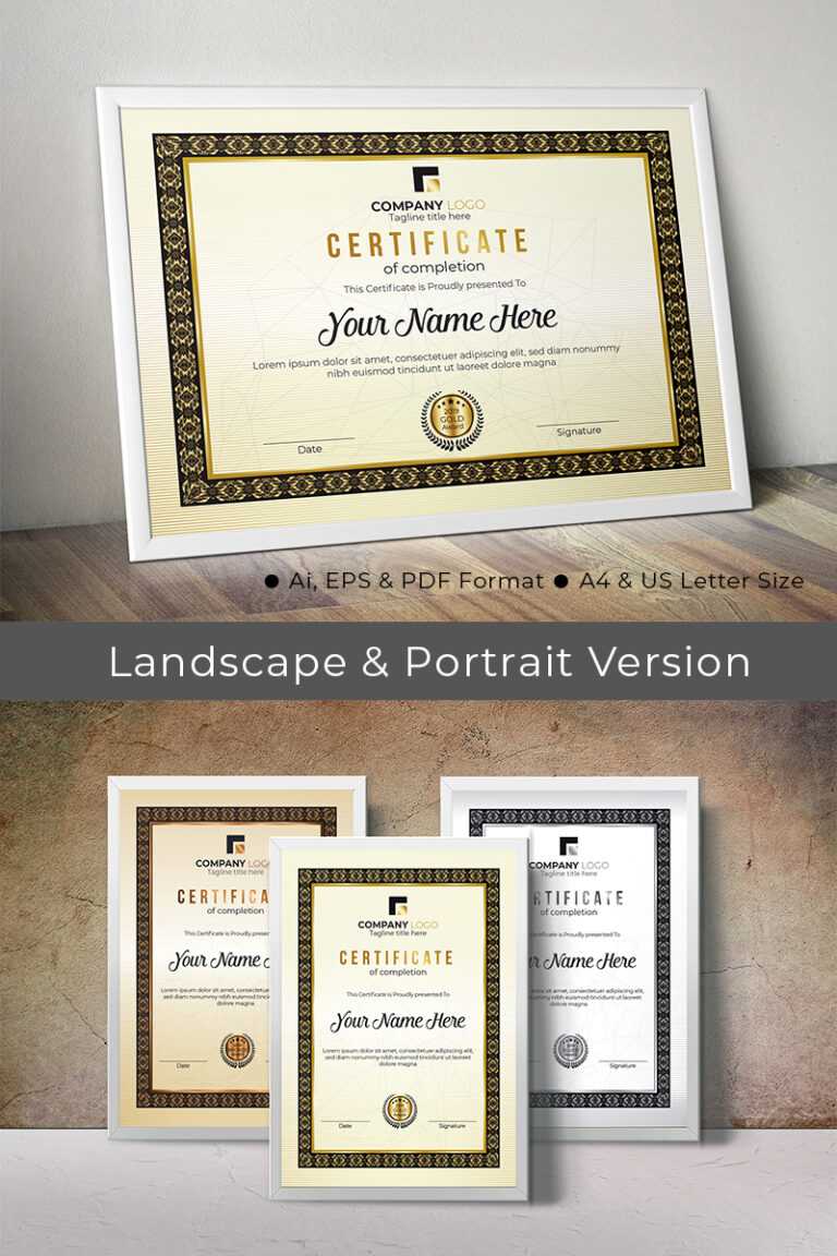 Landscape Certificate Templates