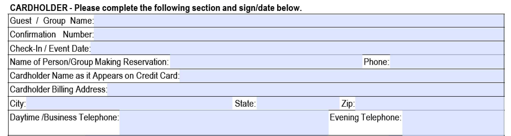 Credit Card Billing Authorization Form Template – Milas Regarding Credit Card On File Form Templates