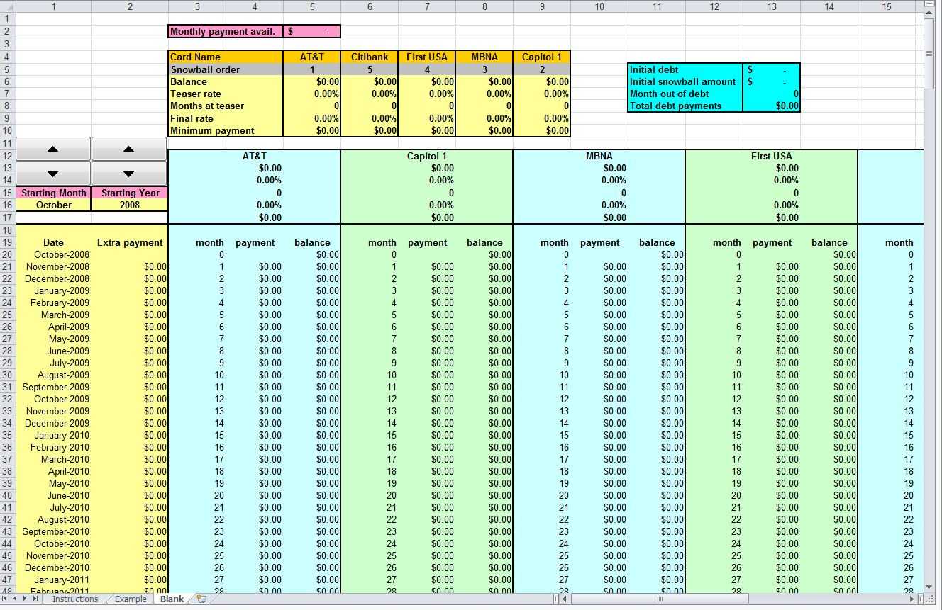 Credit Card Payment Template Excel – Milas With Regard To Credit Card Payment Plan Template