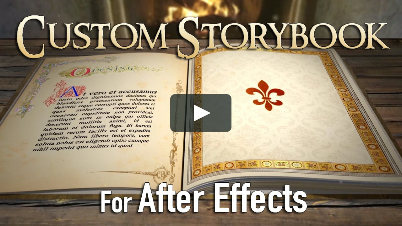 Custom 3D Fairy Tale Storybook (For After Effects) Within Fairy Tale Powerpoint Template