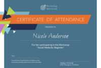 Customize Free Certificate Templates | Customize &amp; Download with Workshop Certificate Template