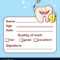 Cute Tooth Fairy Receipt Certificate Fun Document For Free Tooth Fairy Certificate Template