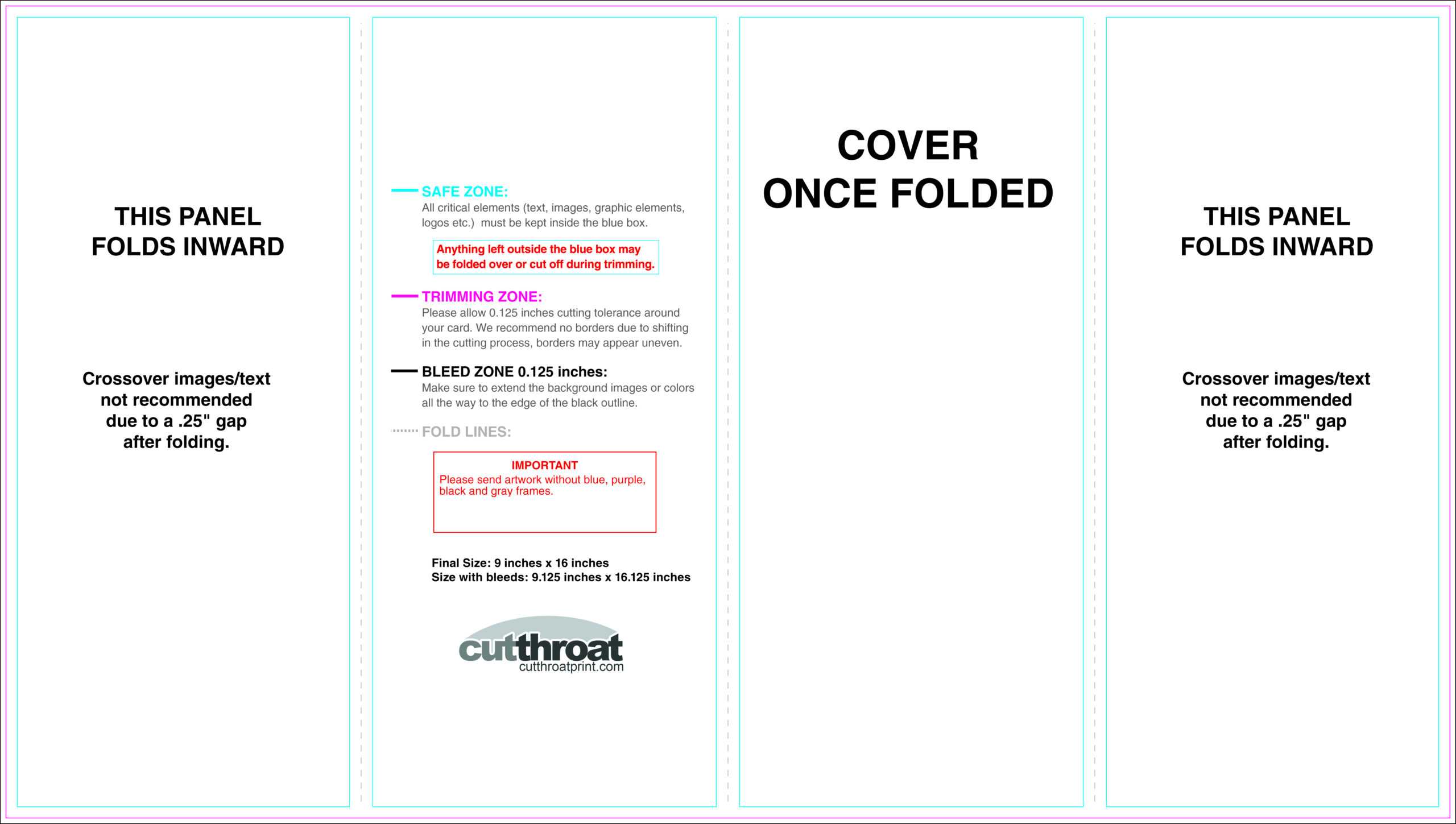 Cutthroat Printcustom Brochure Printing In Gate Fold Brochure Template